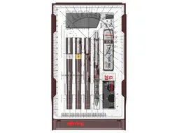 Tekenset rOtring Isograph college 0.25mm, 0.35mm en 0.5mm 34 stuks