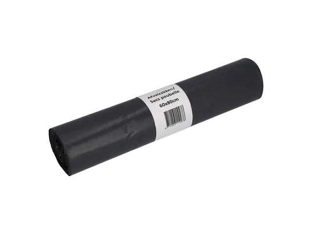 Afvalzak Cleaninq 60x80cm LDPE recycled T50 60 Liter grijs