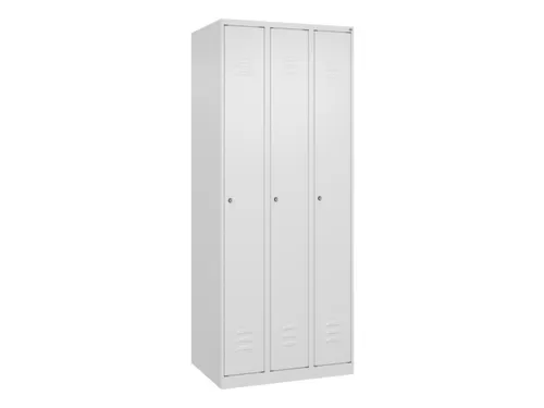 locker,HxBxD 1850x750x500mm,3vak,vak B 250mm,cil.-slot,staand op vloer