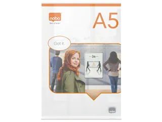 Infobord Nobo Premium Plus A5 acryl vrijstaand - 2