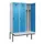 locker met bank,voor scheiding van kleding,HxBxD 2120x1200x815mm,3vak