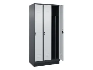 locker voor scheiding van kleding,HxBxD 1950x900x500mm,3vak - 2