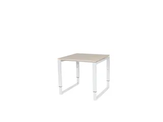 Domino Plus Bureau Hoogte Verstelbaar 800x800mm Robson Eiken Wit - 1