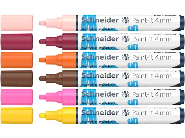 Marqueur acryl Schneider Paint-It 320 4mm étui 6st.
