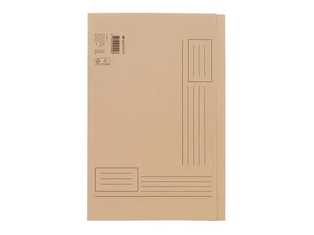 Vouwmap Quantore Folio ongelijke zijde 230gr beige