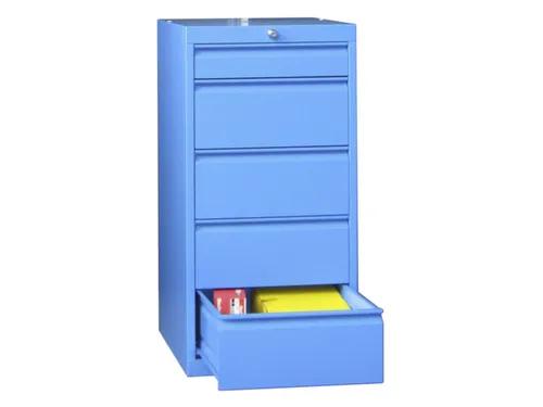 ladekast HxBxD 1000x500x600mm 7laden slot RAL7035 front RAL7035