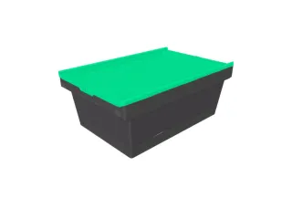 Herbruikbare containers HxLxB 240x610x400mm 38l PP-regeneraat groen - 1