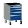 ladekast verrijdbaar 780x525x525mm 4laden RAL7035 front RAL5010