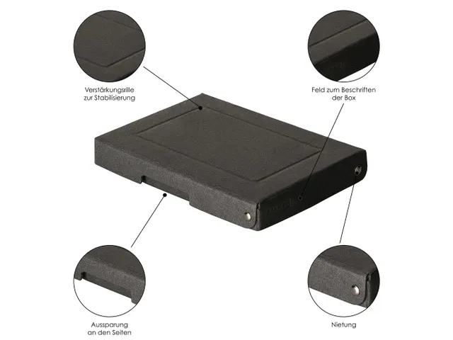 PureBox Black 190x130 25mm