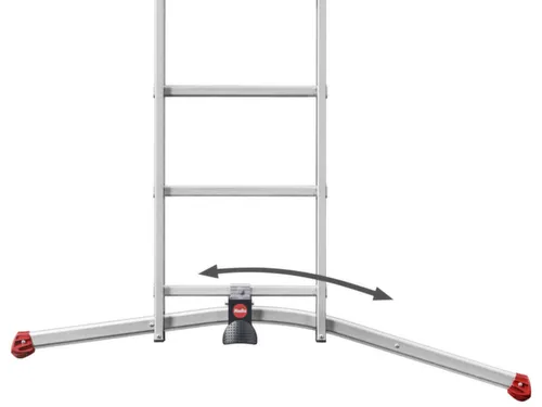 multifunctionele telescoopladder,2x9/1x8,sporten,balk L 5,62m