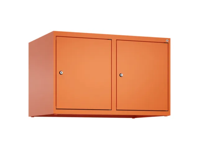 opzetkast,v. locker,2vak.,vak B 400mm,HxBxD 500x800x500mm,cilinderslot