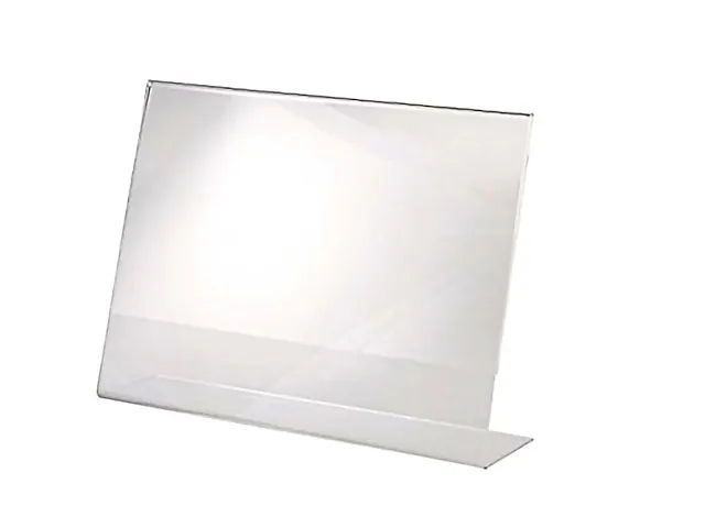 Tafelstandaard Seco A4 landscape schuin glashelder