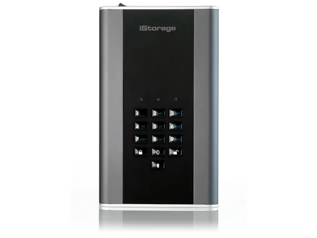 diskAshur DT2, 1TB, , XTS-AES 256-bit, USB 3.2, FIPS PUB 197, Graphite