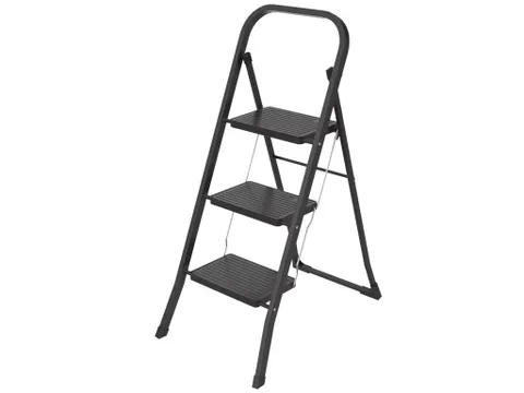 Huishoudtrap Metaal SL300 zwart 3 Treden