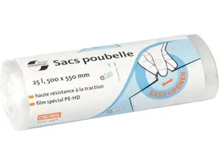 Universal Plus Vuilniszak 7 Micron 50x55 cm 25L Transparant Rol 50st. - 3