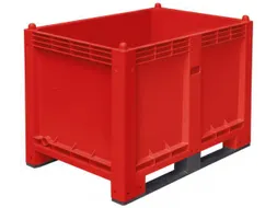 Stapelcontainer Pp Hxbxd 850x1200x800mm 550 Liter 2Sledepoten Rood