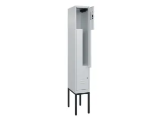Z-garderobekast,HxBxD 2120x300x500mm,vak B 150/300mm,cil.-slot - 2