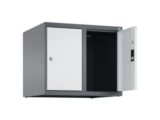 opzetkast,v. locker,2vak.,vak B 300mm,HxBxD 500x600x500mm,vleugeldeur - 2