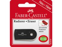 gum Faber-Castell SLEEVE MINI zwart op blister