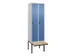 locker voor scheiding van kleding,HxBxD 2120x600x815mm,2vak