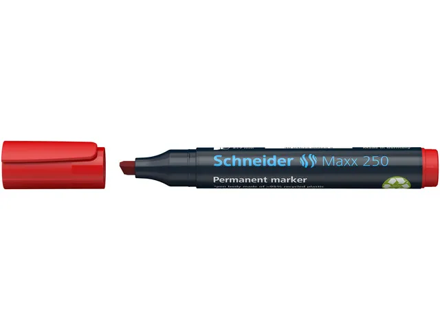 Marker Schneider Maxx 250 permanent beitelpunt rood