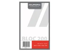 Kladblok Aurora 135x210mm blanco 200 vel 45gr