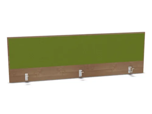 opzetpaneel,v. bureau,aanbouw achter,B 1800mm,NT-cherry,BN7048-groen