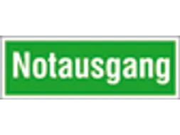 Vluchtroute-aanvullend bord,nooduitgang,wandbord,aluminium,groen/wit