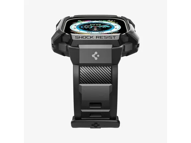 Spigen ACS05460 Apple Watch Ultra (49mm) Case Rugged Armor Pro zwart