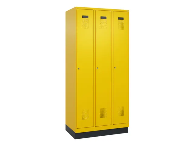 armoire vestiaire noir et blanc,HxlxP 1950x900x500mm,3compart.