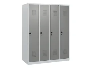 schoollocker,HxBxD 1530x1200x500mm,4vak,vak B 300mm,draaigrendel - 2