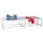 dubbele zitbank,HxLxD 430x2000x740mm,onderstel RAL6011