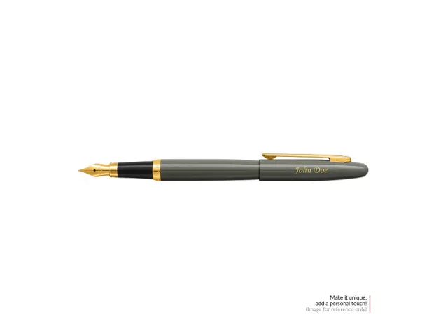Balpen SHEAFFER VFM 9427 Glossy Light Gray met PVD Gold-Tone Trim