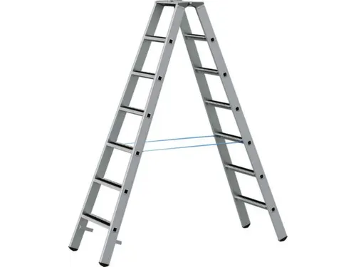 veiligheidsladder,beide zijden,2x7treden m. R13-laag,balk L 1,98m
