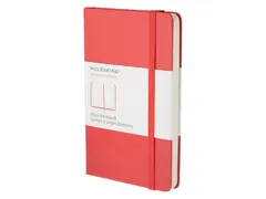 Notitieboek Moleskine large 130x210mm blanco hard cover scarlet red