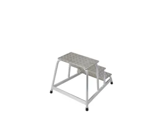 Montagetrap Aluminium H 0 6M 3Treden Incl. Platform Treden Traanplaat - 5