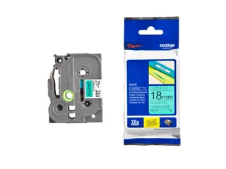 Labeltape Brother P-touch TZe-741 standaard 18mm zwart op groen - 3
