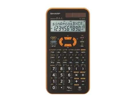 Calculator Sharp-EL520XYR zwart-oranje wetenschappelijk