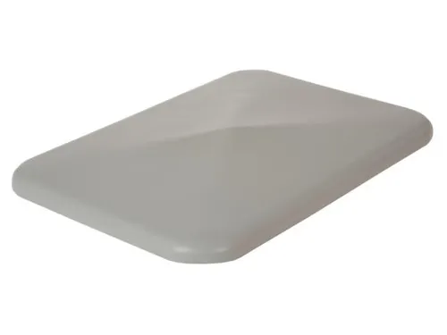 oplegdeksel,PE,v. Rechthoekige bak inhoud 340l,BxD 991x686mm,grijs