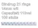 Bindrug Fellowes 14mm 21-rings A4 wit 100stuks