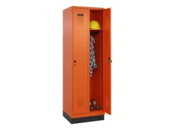 locker,HxBxD 1950x600x500mm,2vak,vak B 300mm,draaigrendel,sokkel
