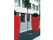 jardinière,trapézoïdal,PE,rouge rubis,HxlxP 1500x777x777mm