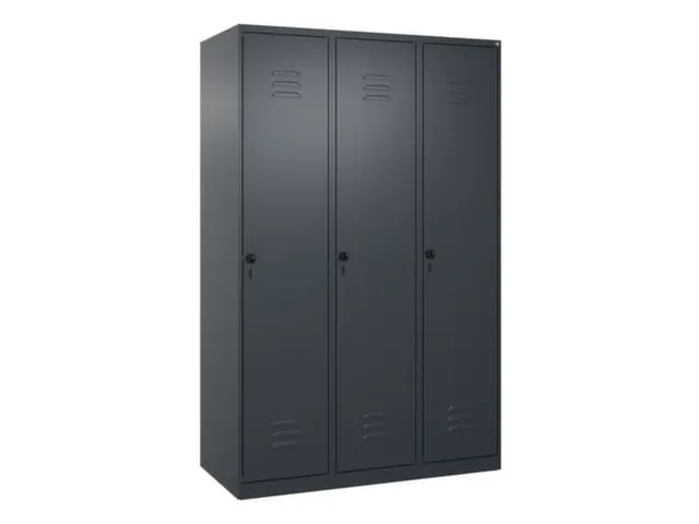 locker,HxBxD 1850x1200x500mm,3vak,vak B 400mm,draaigrendel
