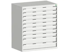 ladekast HxBxD 1200x1050x650mm 10laden zware lasten RAL7035