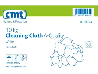 CMT Poetsdoek A-kwaliteit Wit 10kg Baal - 2