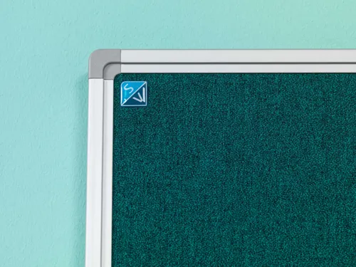 Prikbord 45x60cm Groenblauw Accent Softline Profiel 16mm