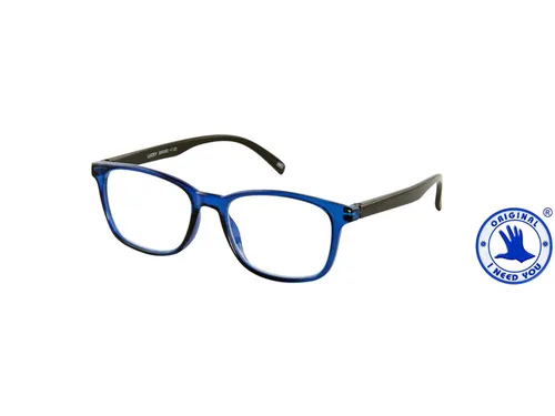 Leesbril I Need You +3.00 dpt Lucky blauw-zwart