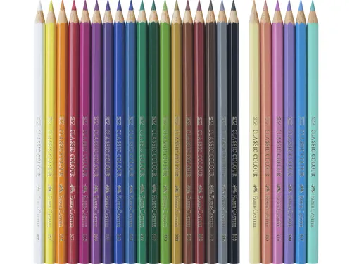 Kleurpotlood Faber-Castell Unicorn zeskantig 18 stuks Kleuren + 6 past