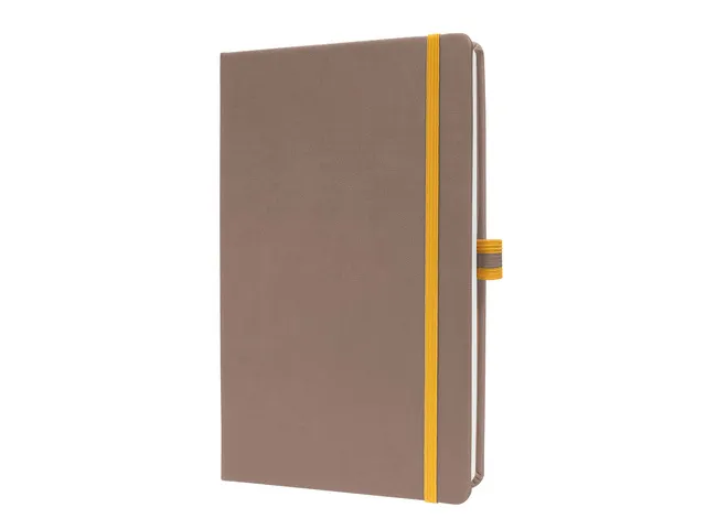 Notitieboek Linescape A5 bruin geruit hardcover