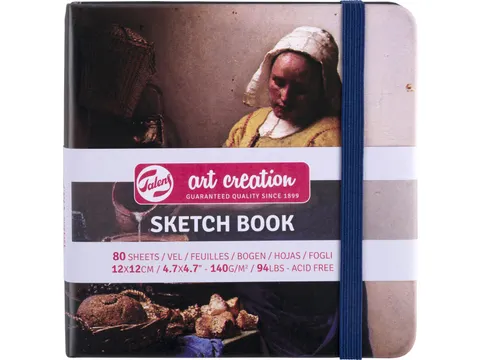 schetsboek Het Melkmeisje 12 x 12 cm